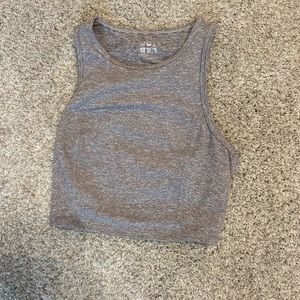 Joy lab gray sports crop top